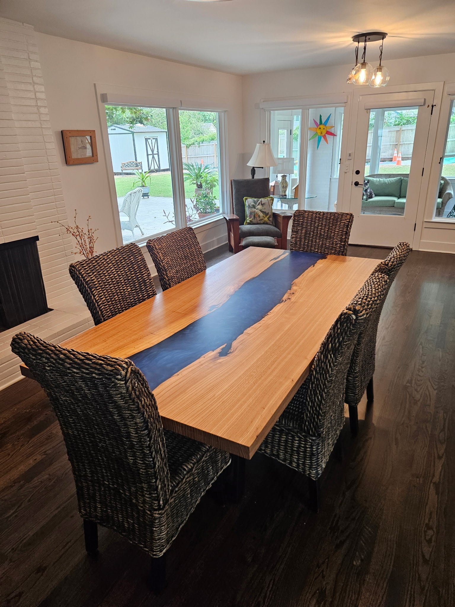 Elm Epoxy River Table