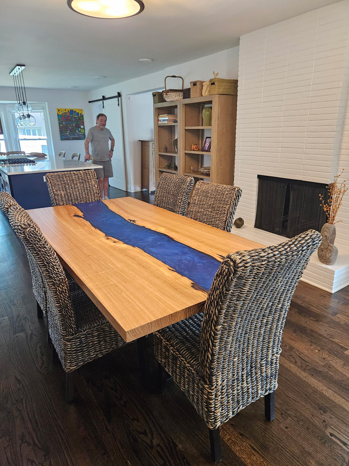 Elm Epoxy River Table