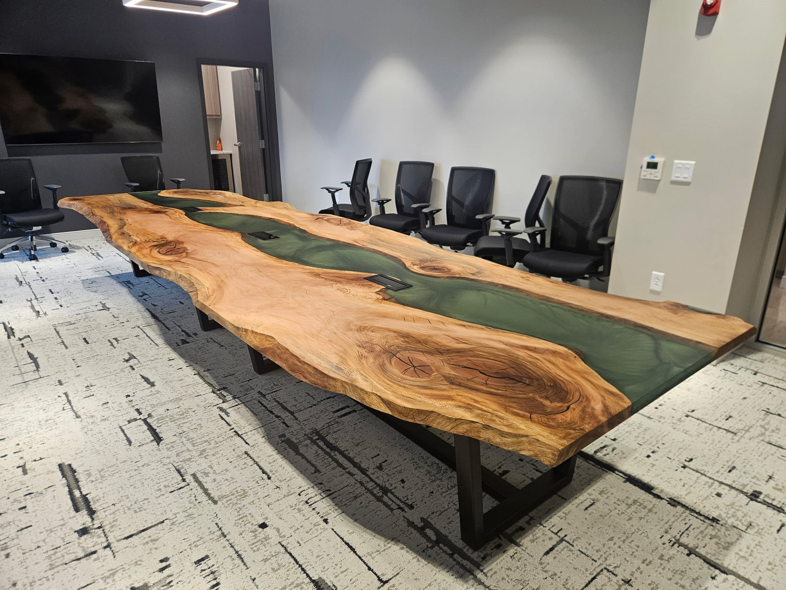 Sycamore Epoxy River Conference Table