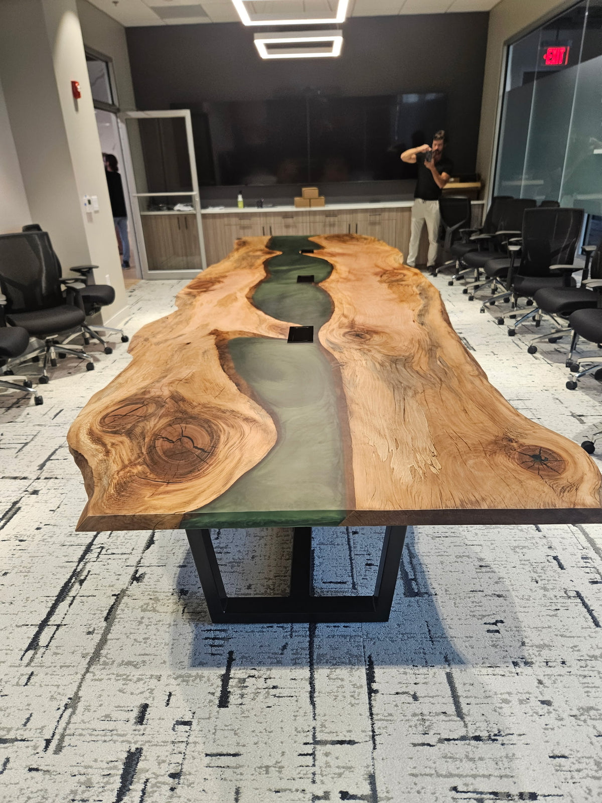 Sycamore Epoxy River Conference Table