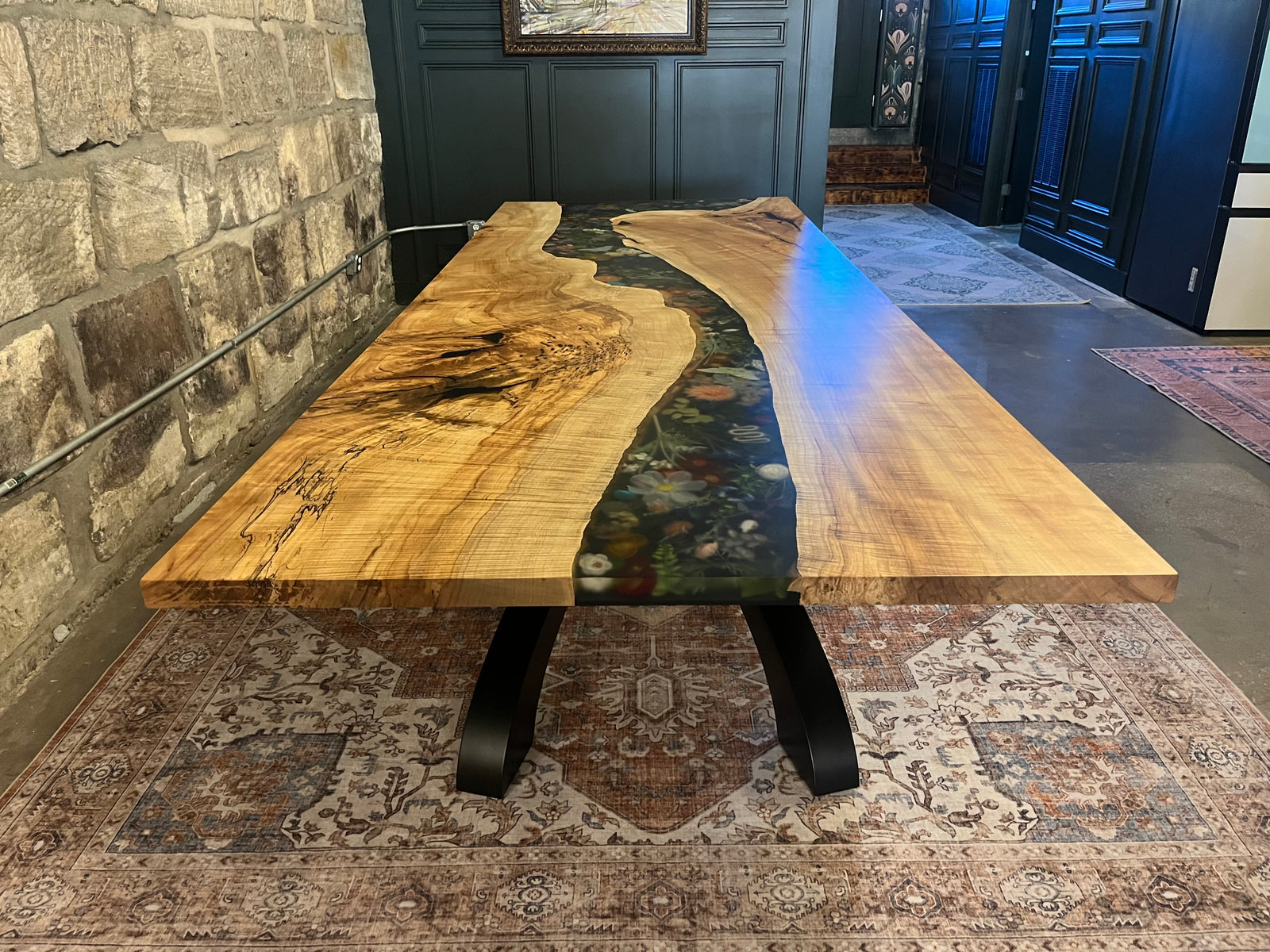 Maple Epoxy River Conference Table