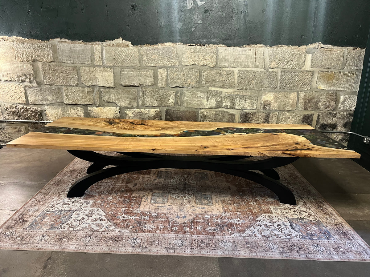 Maple Epoxy River Conference Table