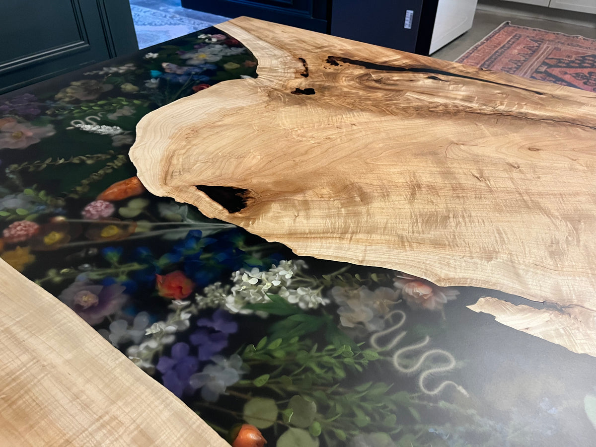 Maple Epoxy River Conference Table