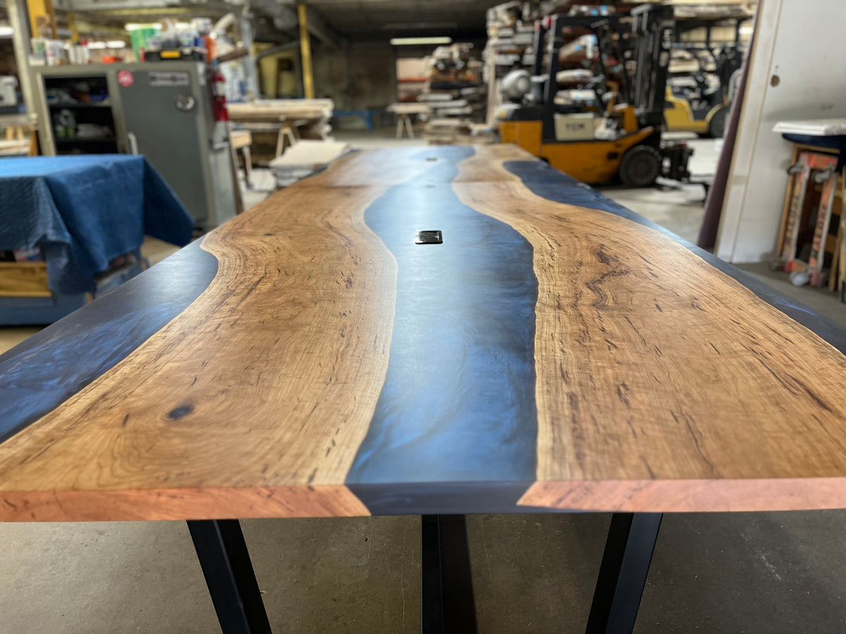 Cherry Epoxy River Conference Table