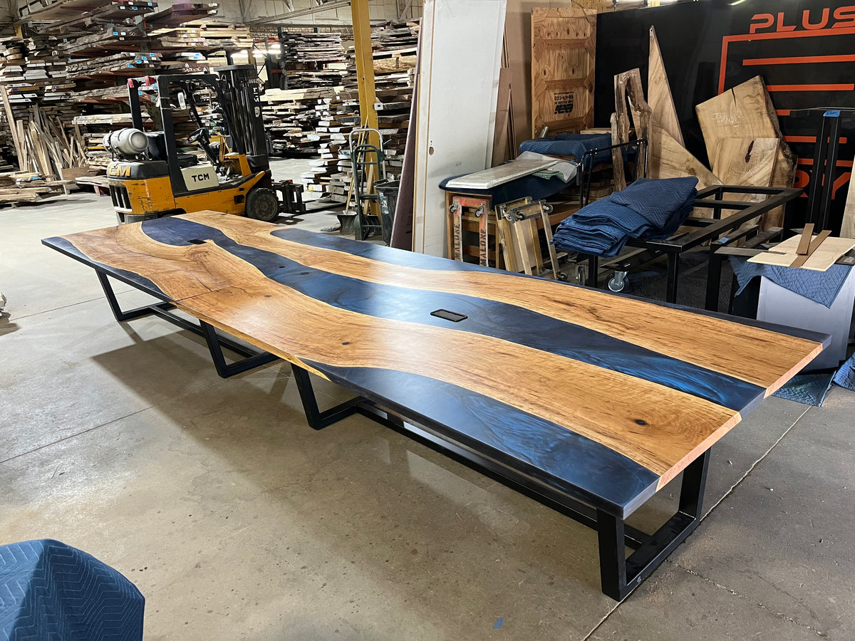 Cherry Epoxy River Conference Table