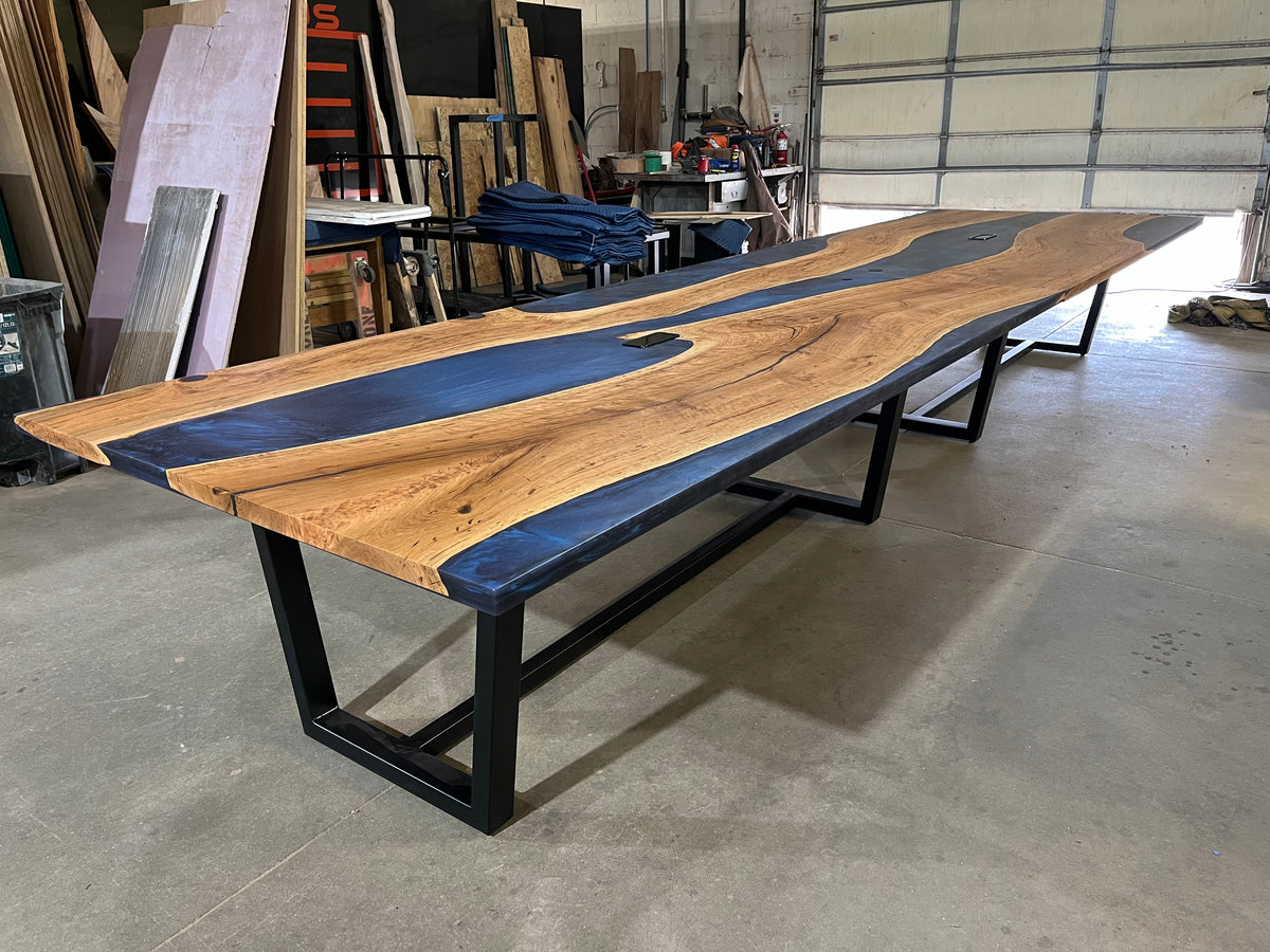 Cherry Epoxy River Conference Table
