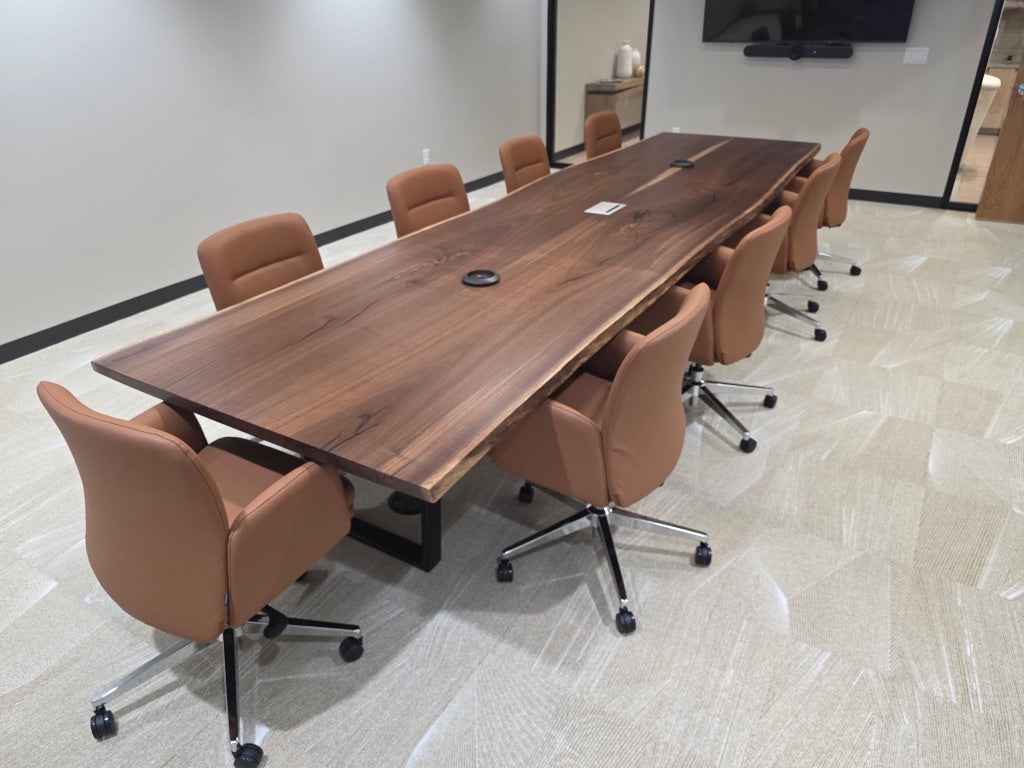 Live Edge Walnut Conference Table