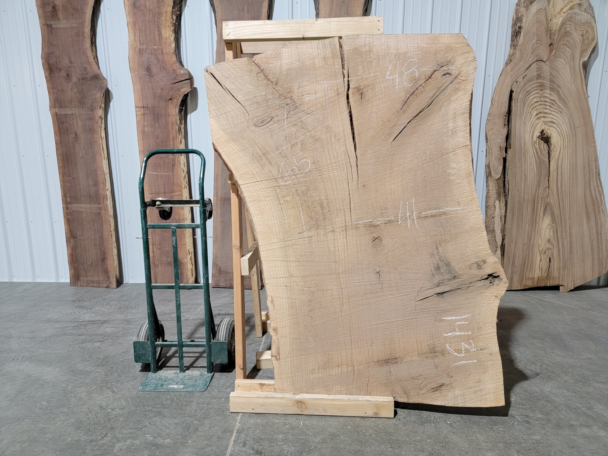 Pin Oak (1431) 65” L x 41-48” W x 2.75” T