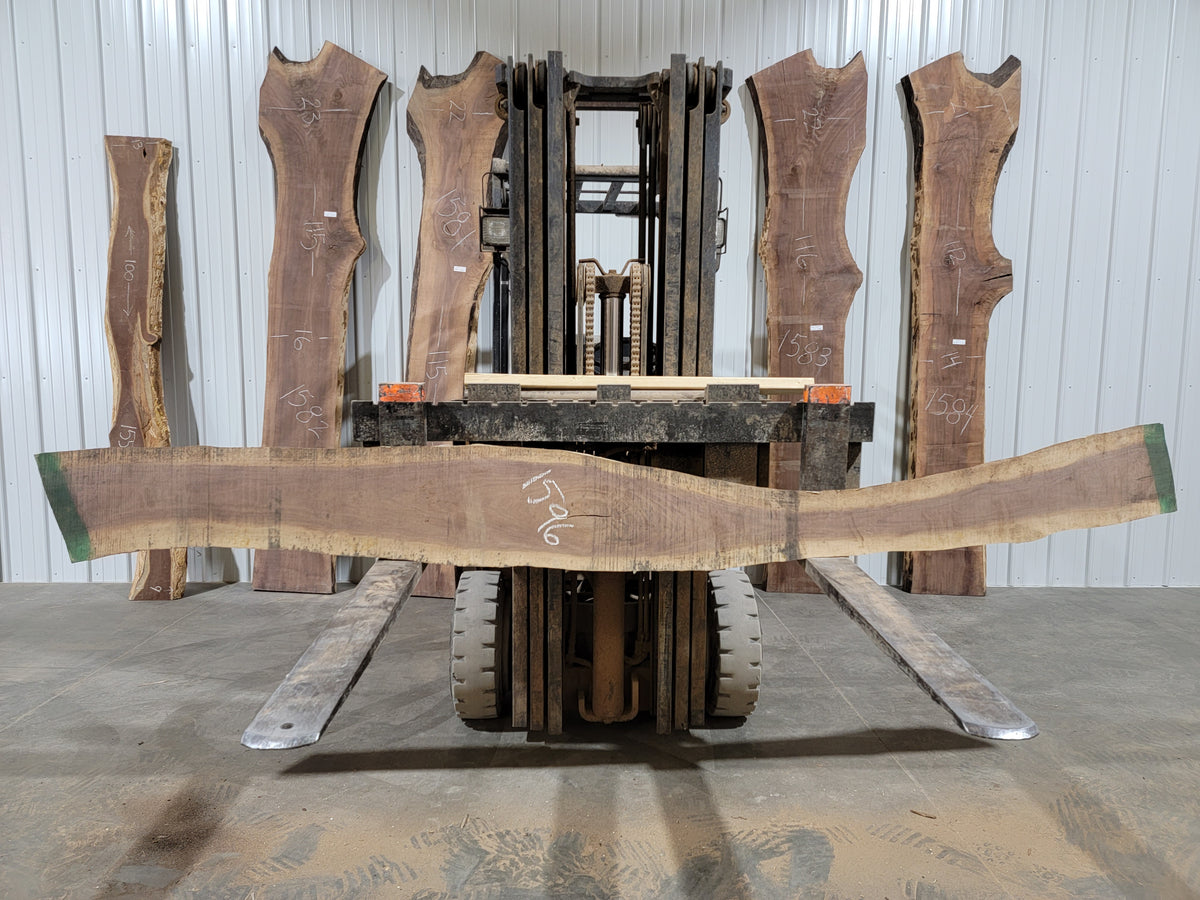Black Walnut (1596) 122” L X 4-12” W X 1.5” T