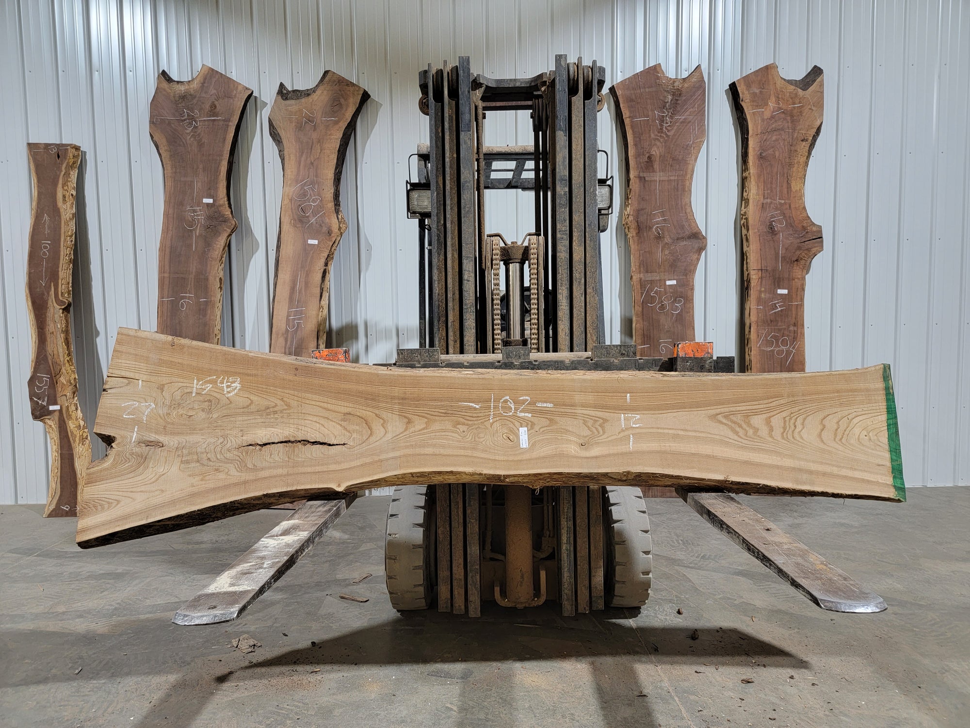 Siberian Elm (1543) 102” L x 12-27” W x 2.5” T