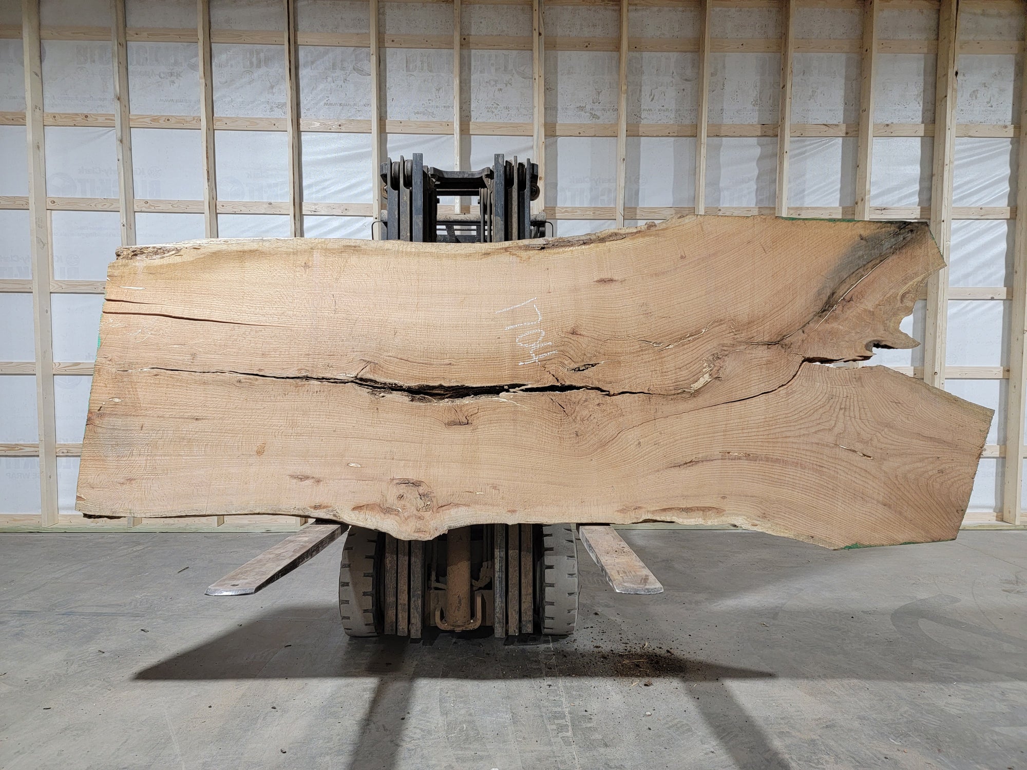 Red Oak (1704) 132” L x 44-51” W x 3” T