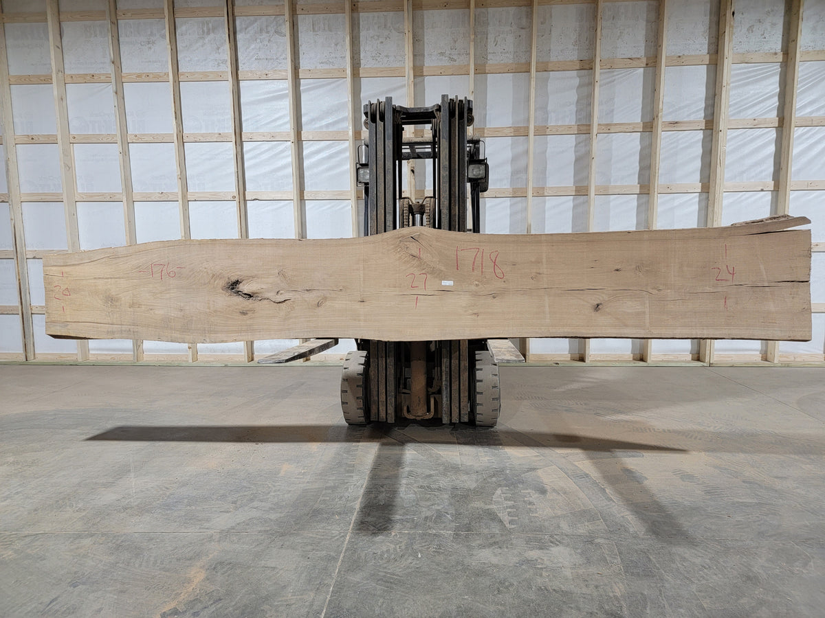 Pecan (1718) 176” L x 20-27” W x 3” T