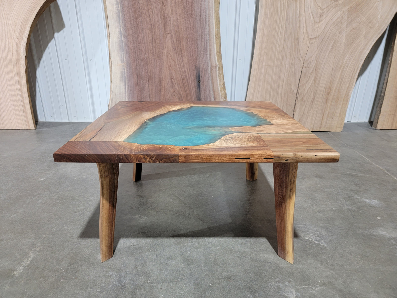 Black Walnut Epoxy Coffee Table