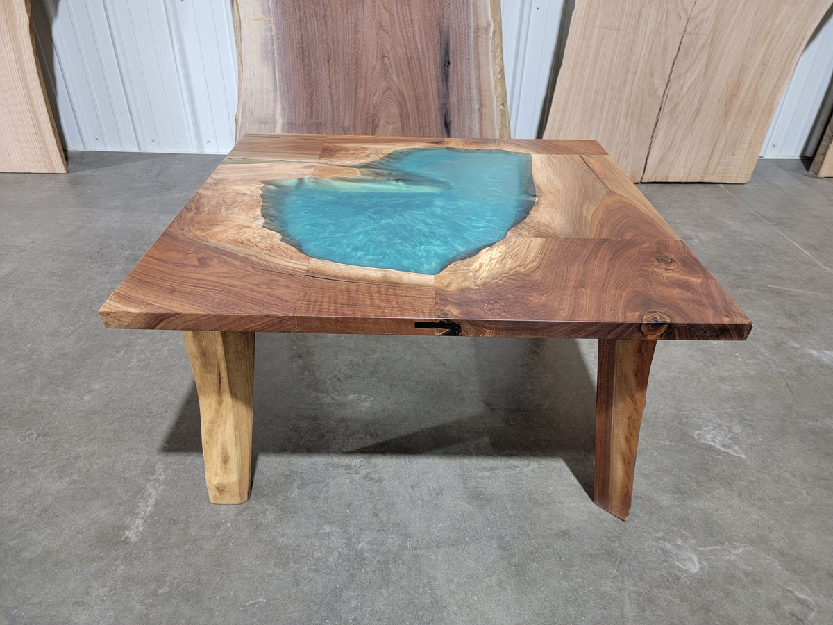 Black Walnut Epoxy Coffee Table