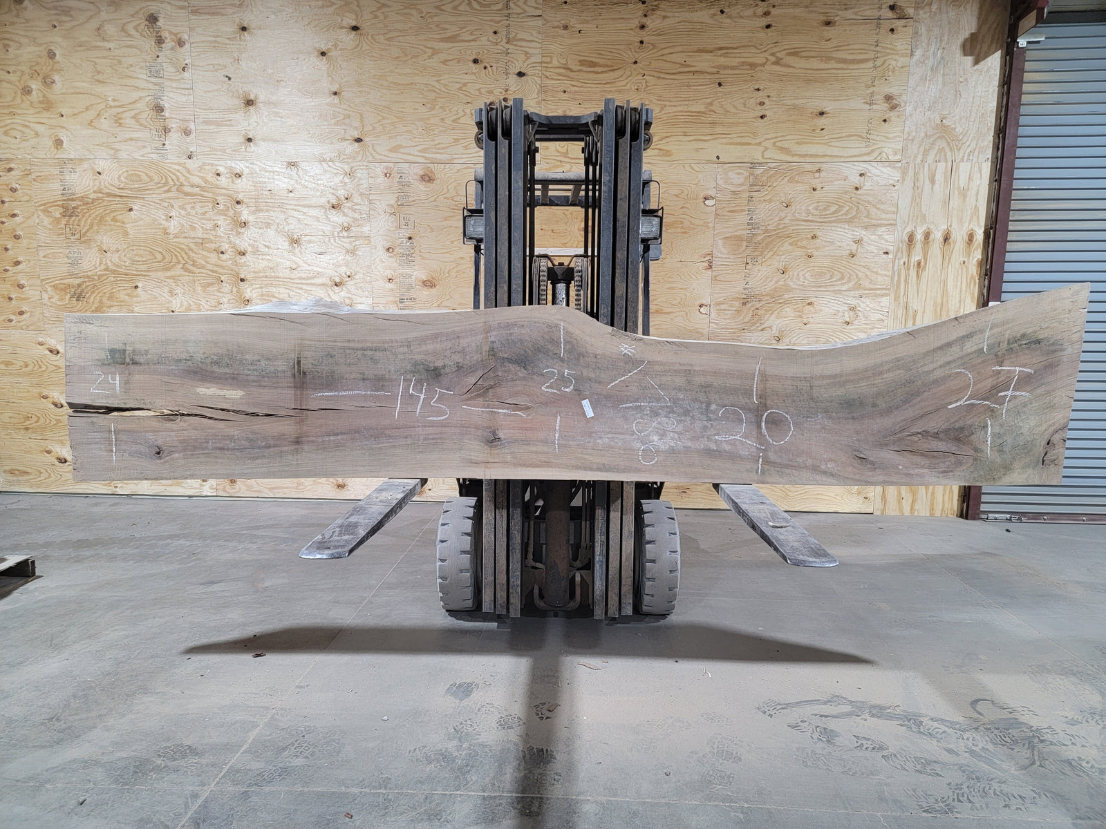 Sycamore (1786) 145” L X 20-27” W X 2.25” T