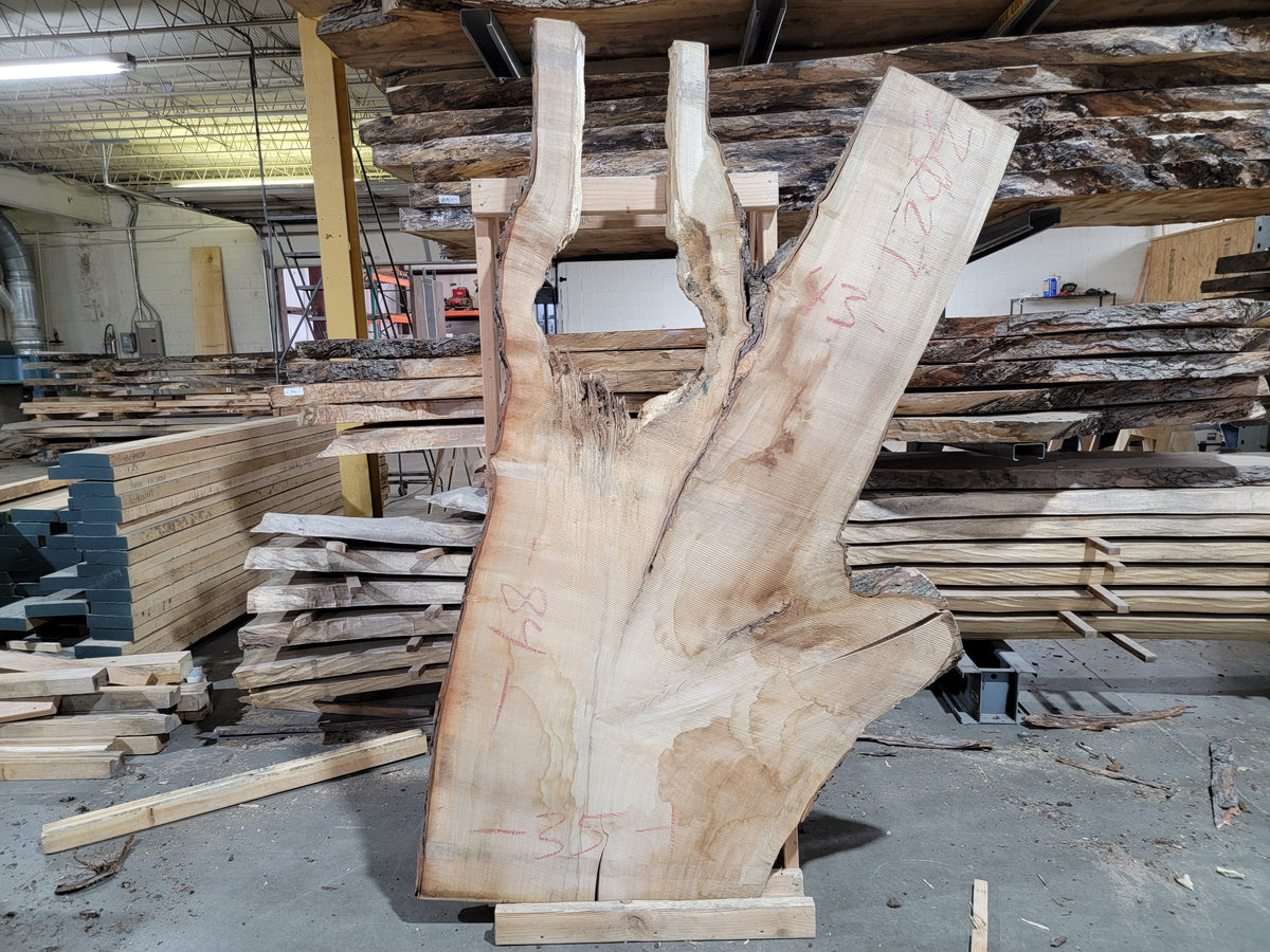 Maple (3027) 60&quot; L x 34-50&quot; W x 2.5&quot; T