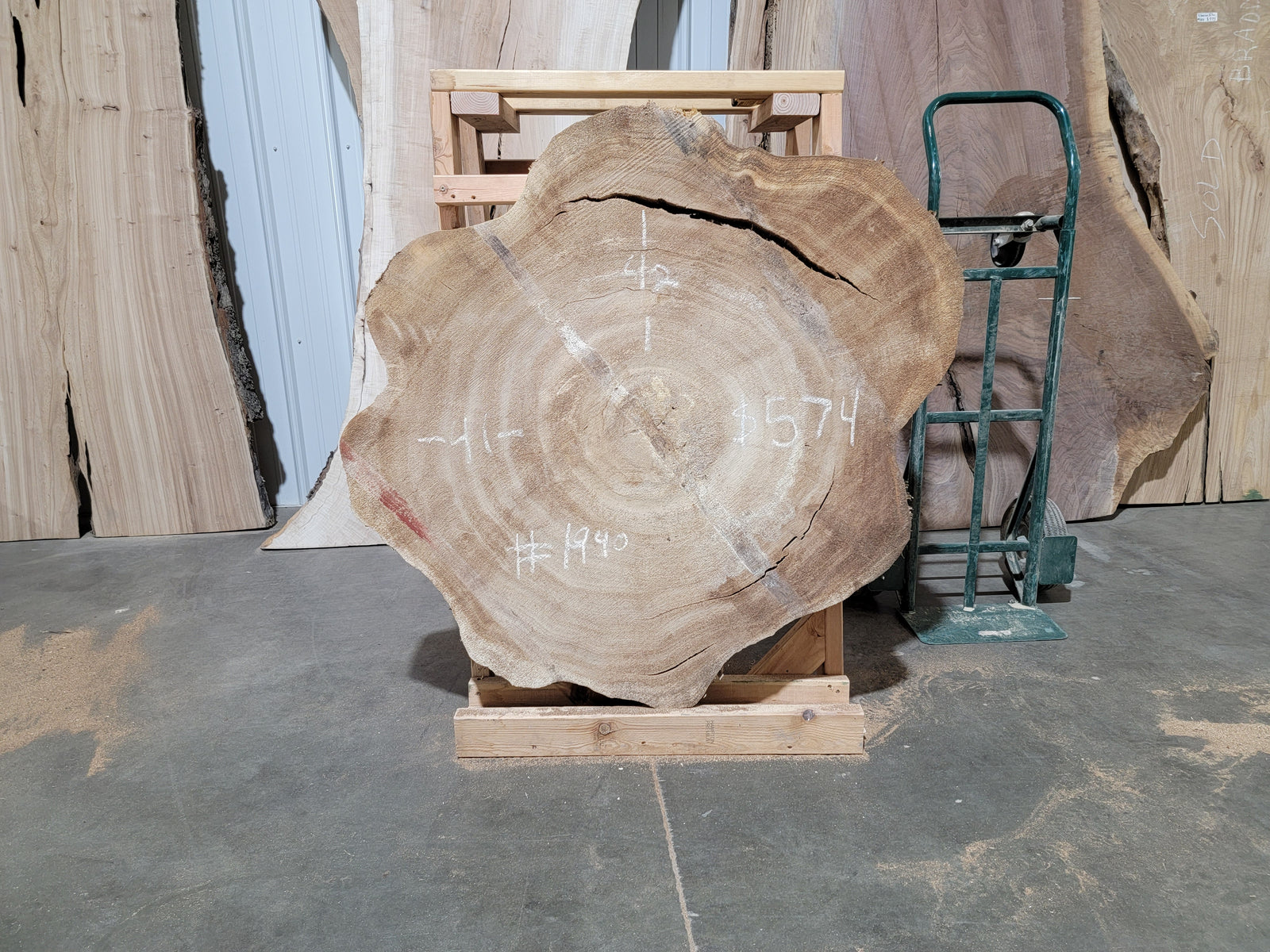 Cottonwood (1940)  42” L x 41” W x 4” T