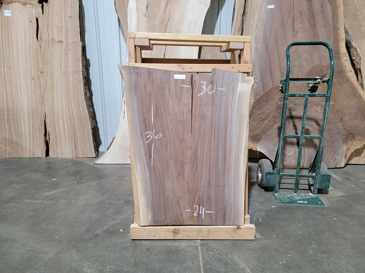 Black Walnut  (1959)  36” L x 24-30” W x 2.5” T