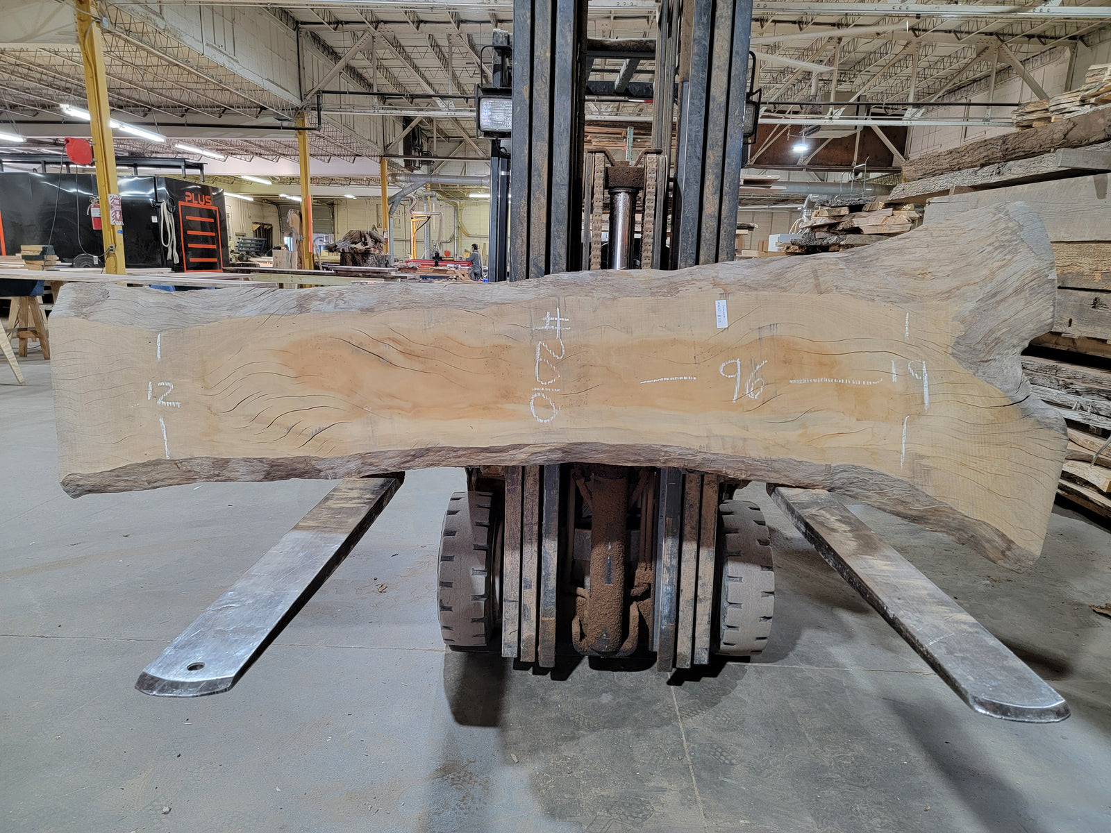 Sycamore (2010) 96” L x 12-19” W x 2” T