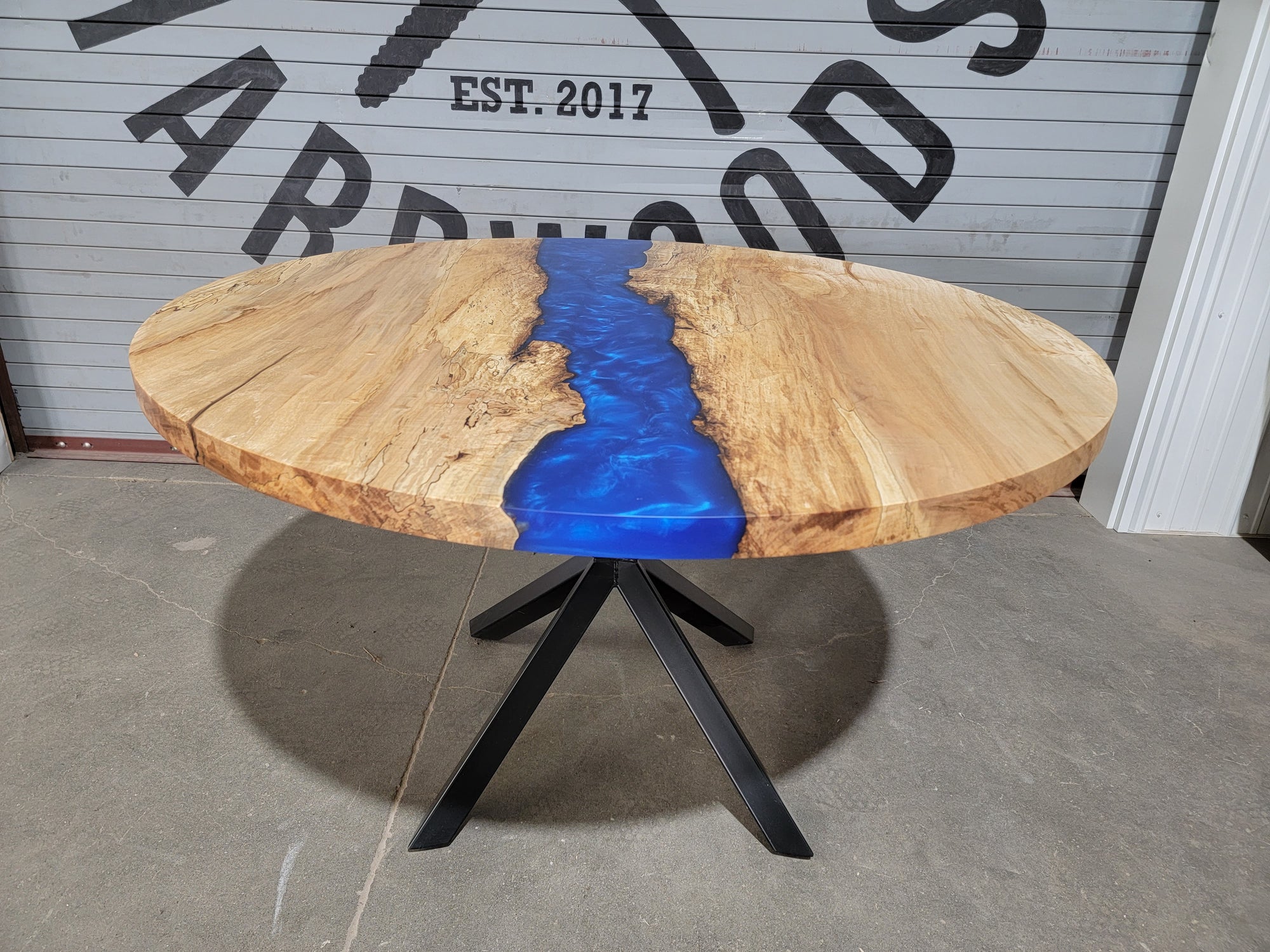 Maple Epoxy River Dining Table 355