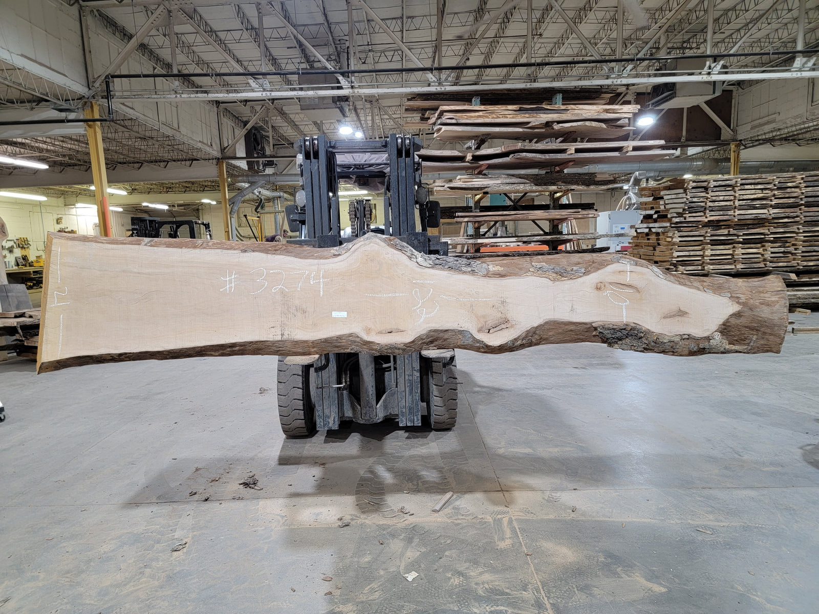 Sycamore  (3274) 122” L x 10-21” W x 2.5” T