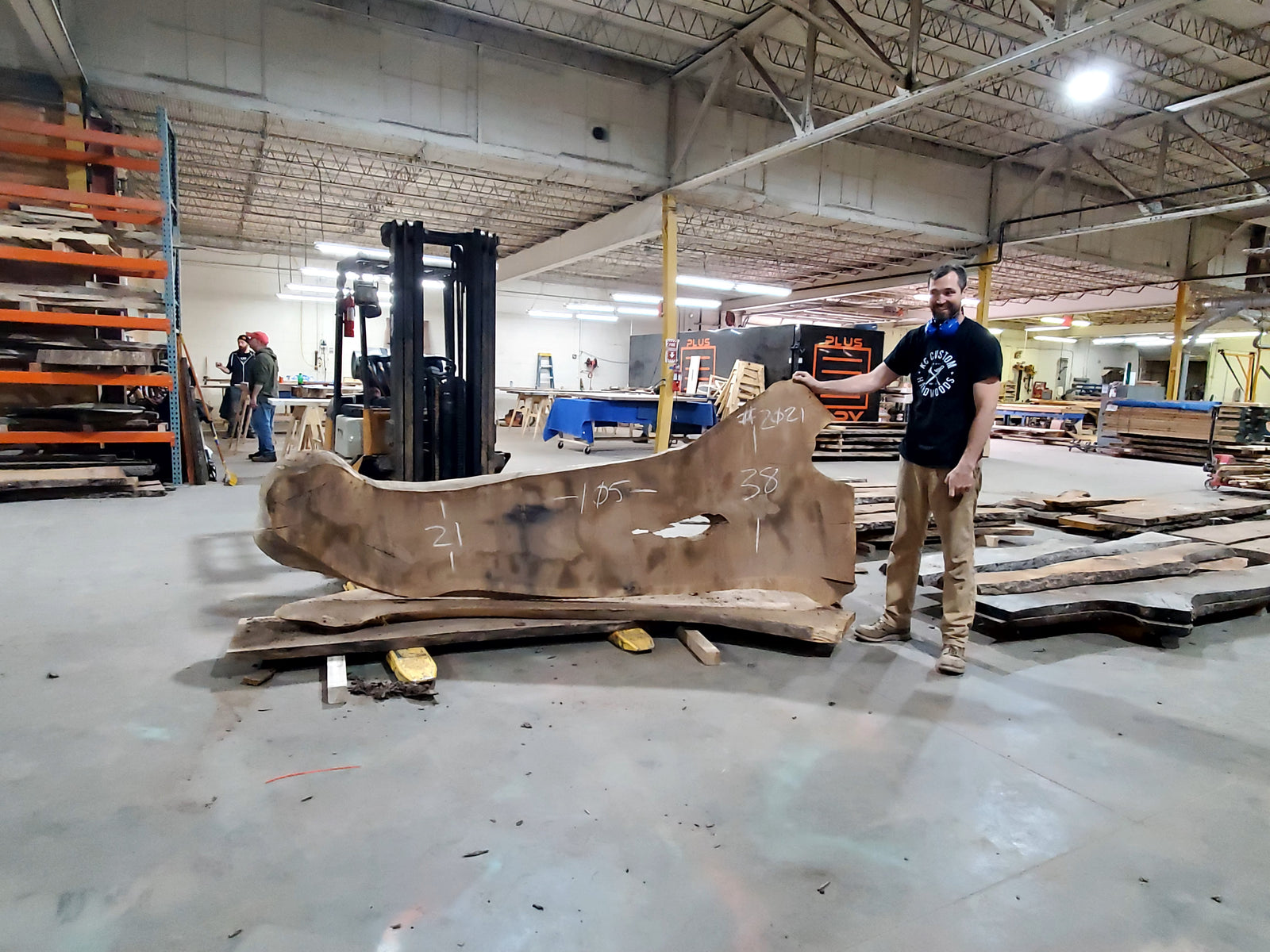 Black Walnut (2021) 105" L x 38-21" W x 2.5" T