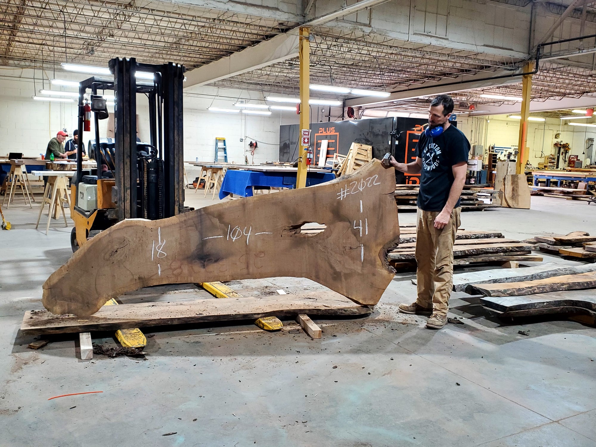 Black Walnut (2022) 104" L x 18-41" W x 2.5" T