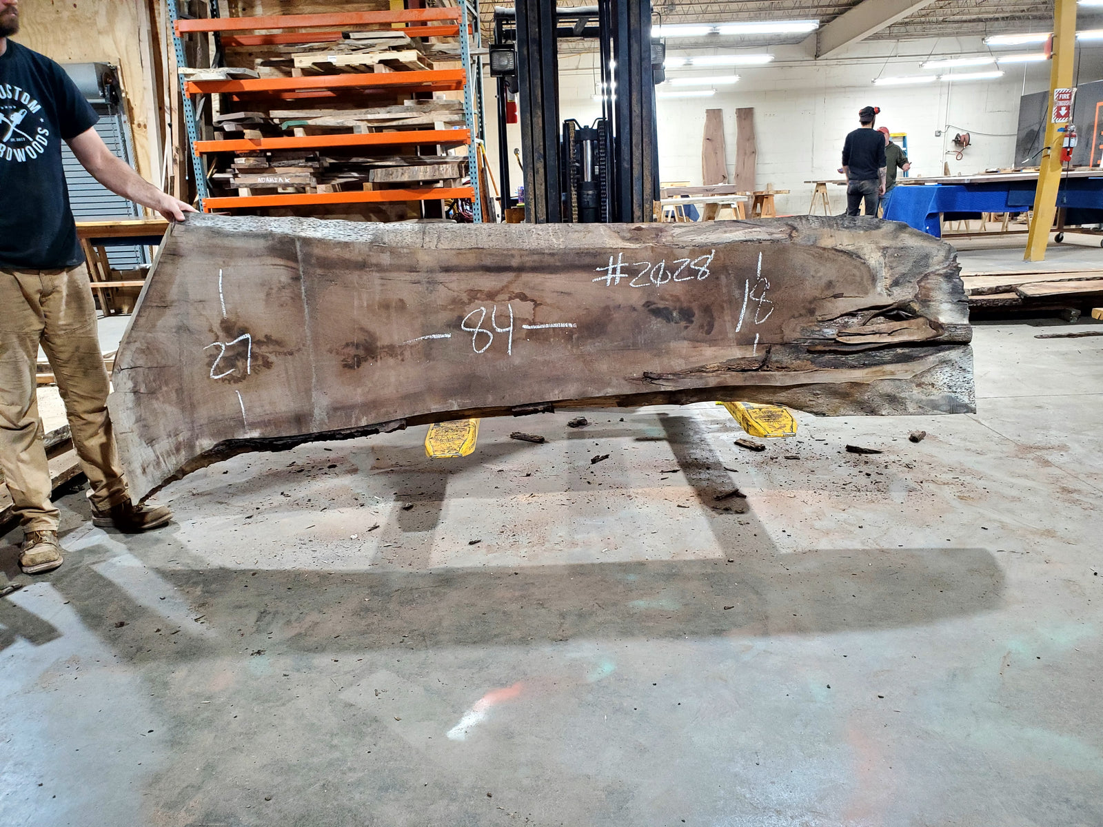 Black Walnut (2028) 84" L x 27-18" W x 2.5" T