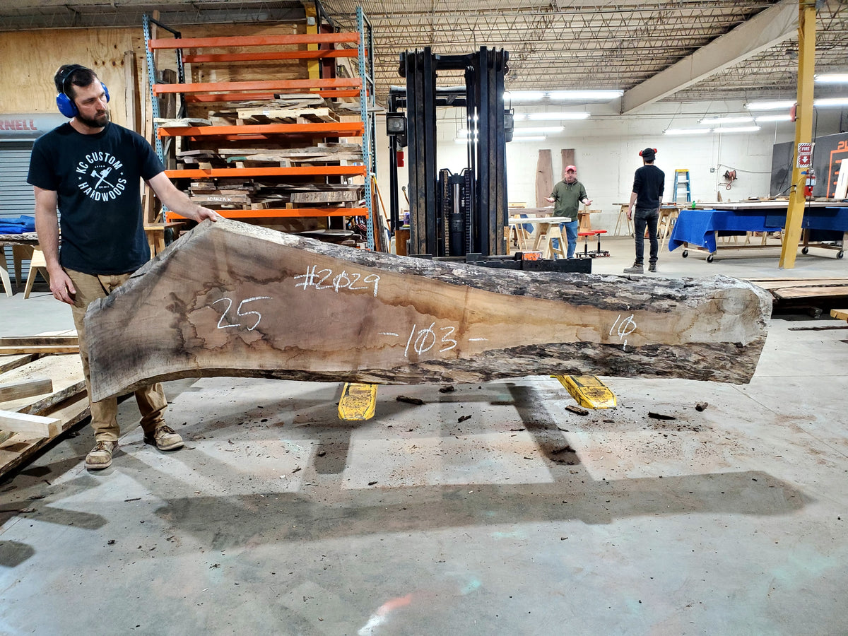 Black Walnut (2029) 103&quot; L x 25-10&quot; W x 2.5&quot; T