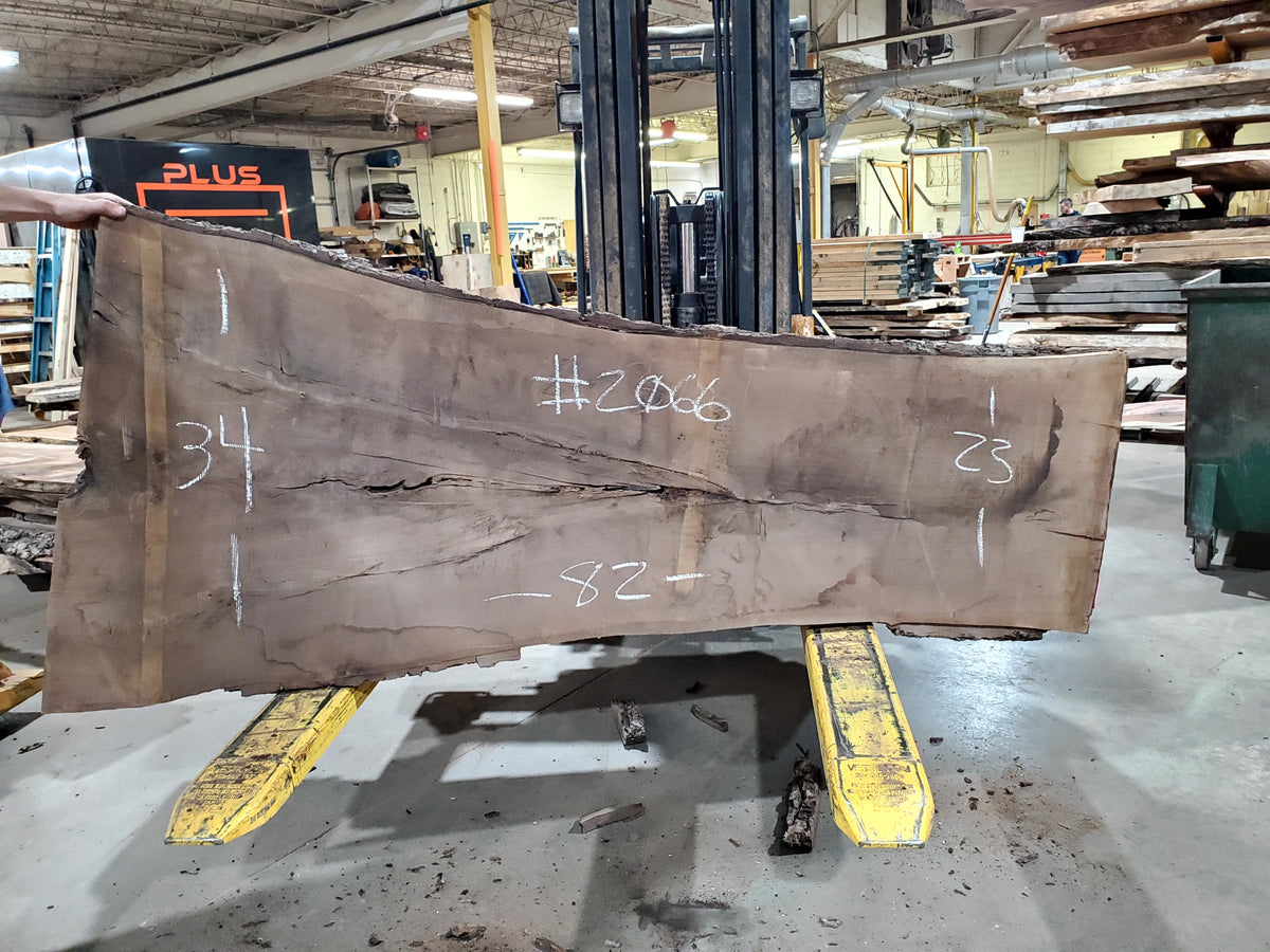 Black Walnut (2066) 82&quot; L x 23-34&quot; W x 2.25&quot; T