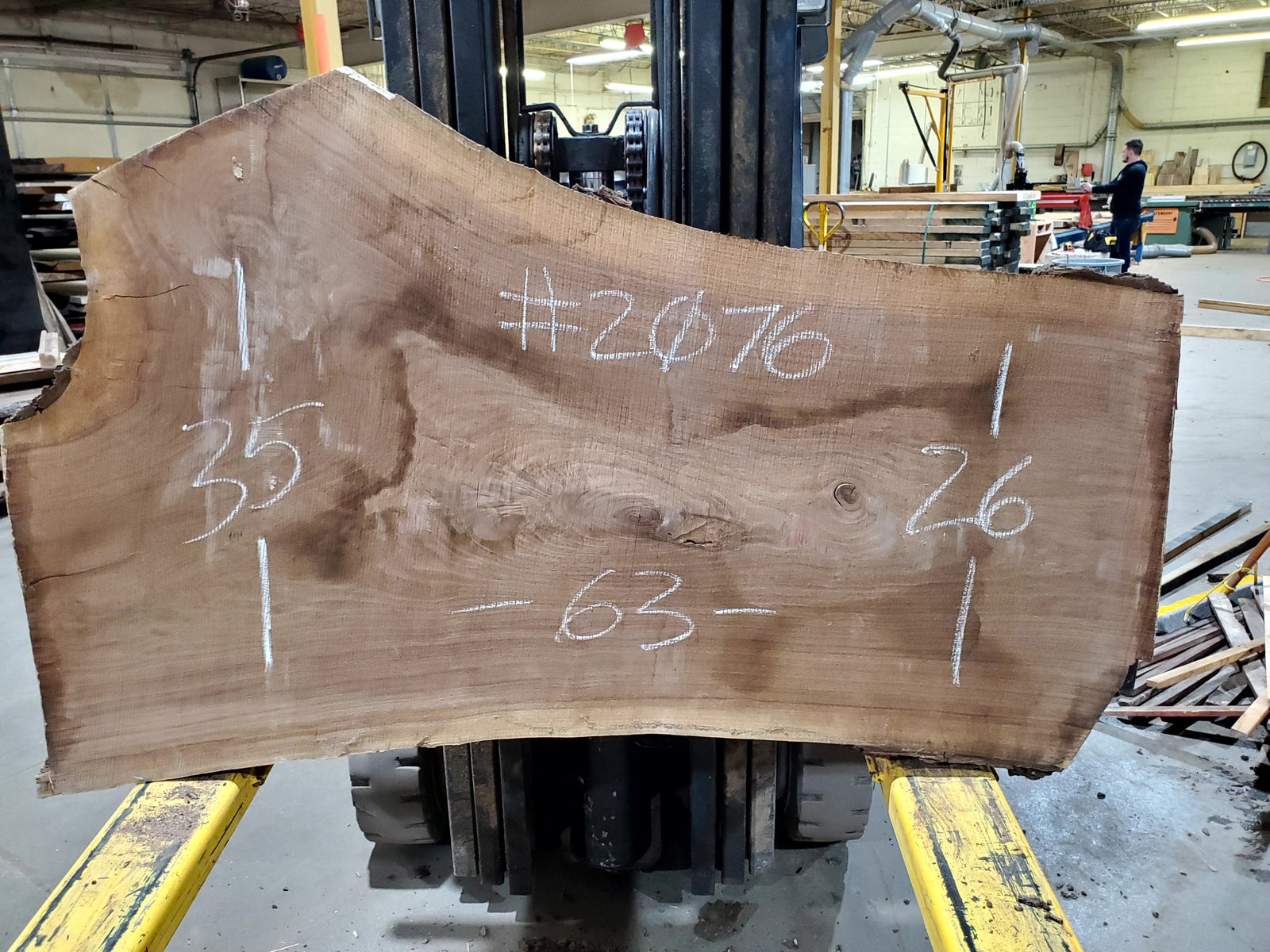 Black Walnut (2076) 63" L x 35-26" W x 2.5" T