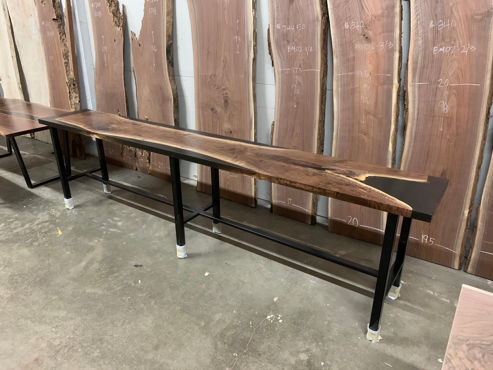 Walnut Epoxy Casted Bar
