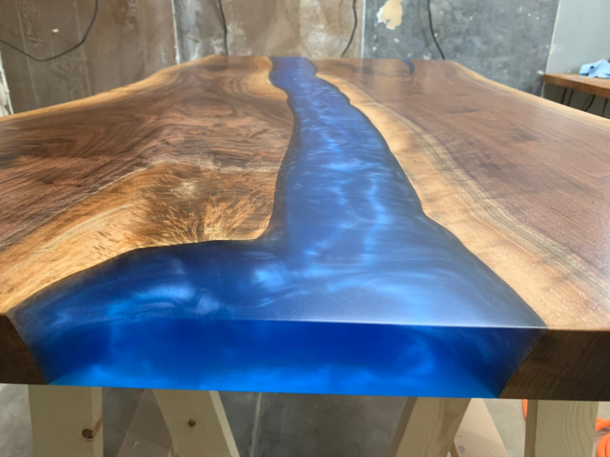 Walnut Epoxy River Desktop