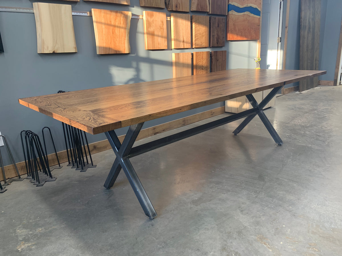 Reclaimed White Oak Dining Table