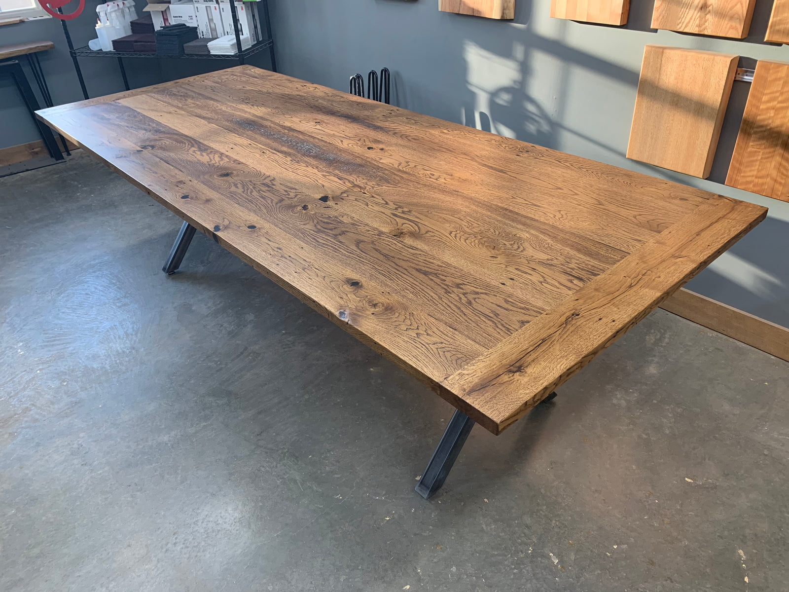 Reclaimed White Oak Dining Table