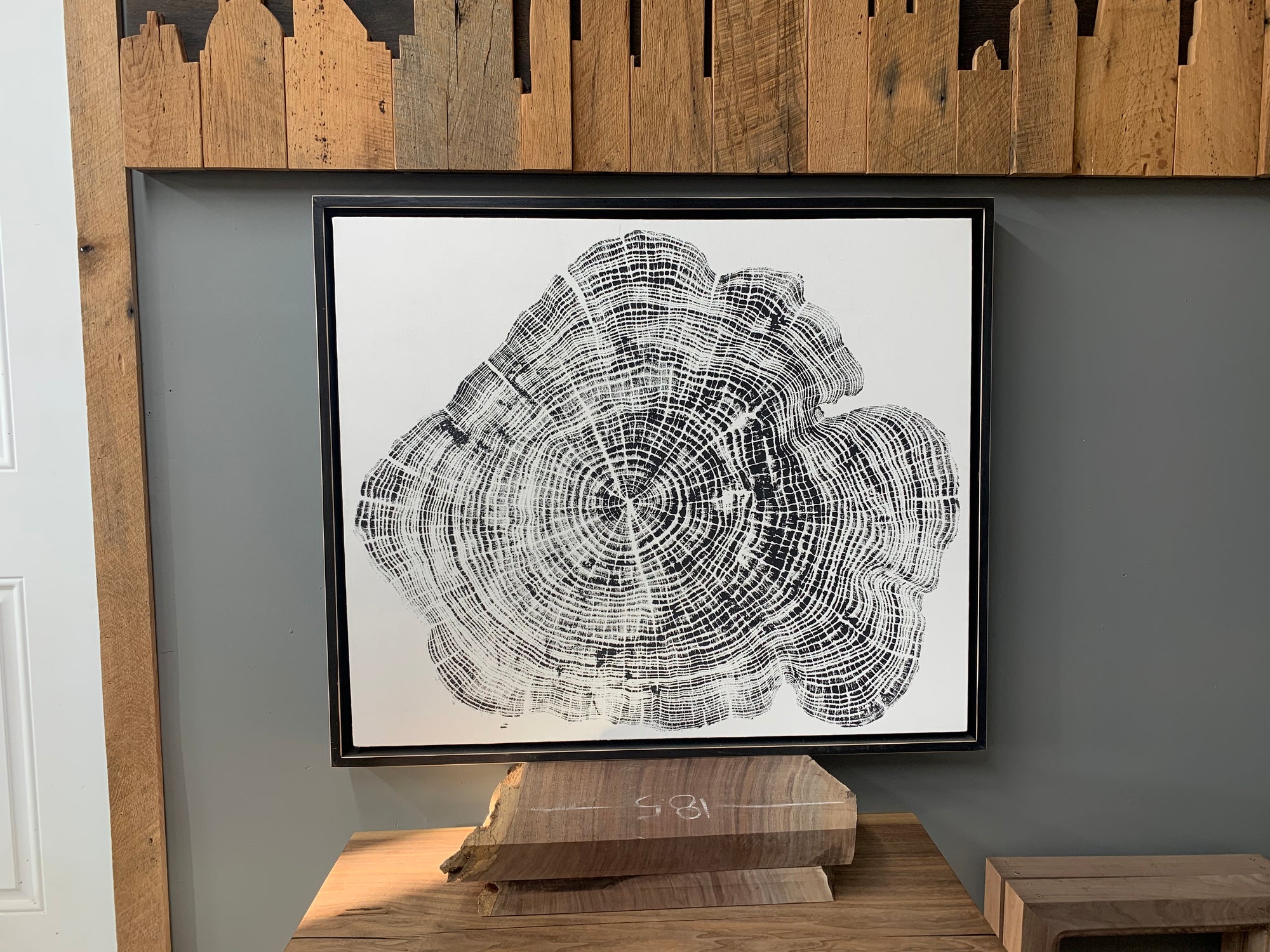 Honey Locust Growth Ring Print