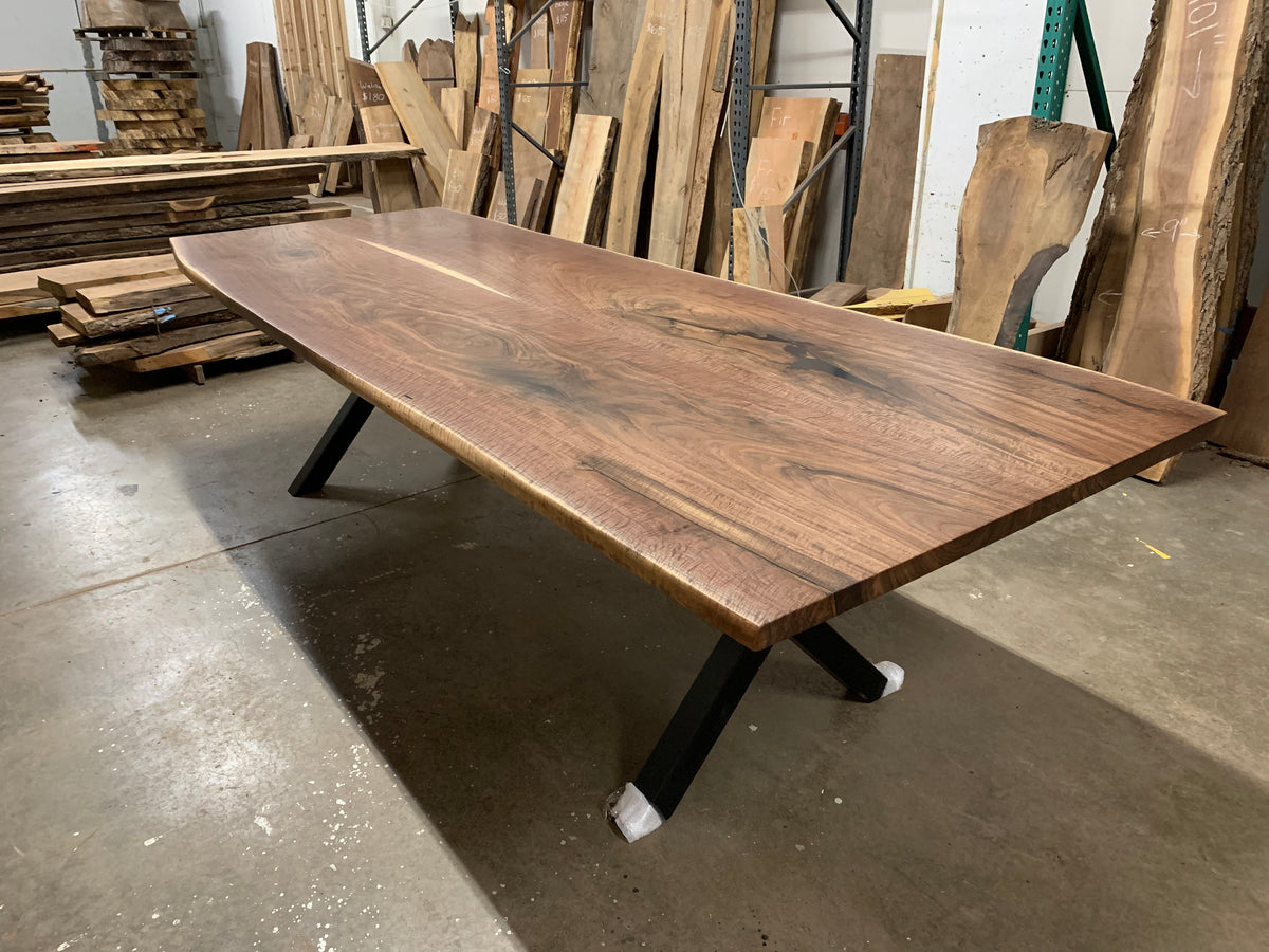 Bookmatch Black Walnut Conference Table 