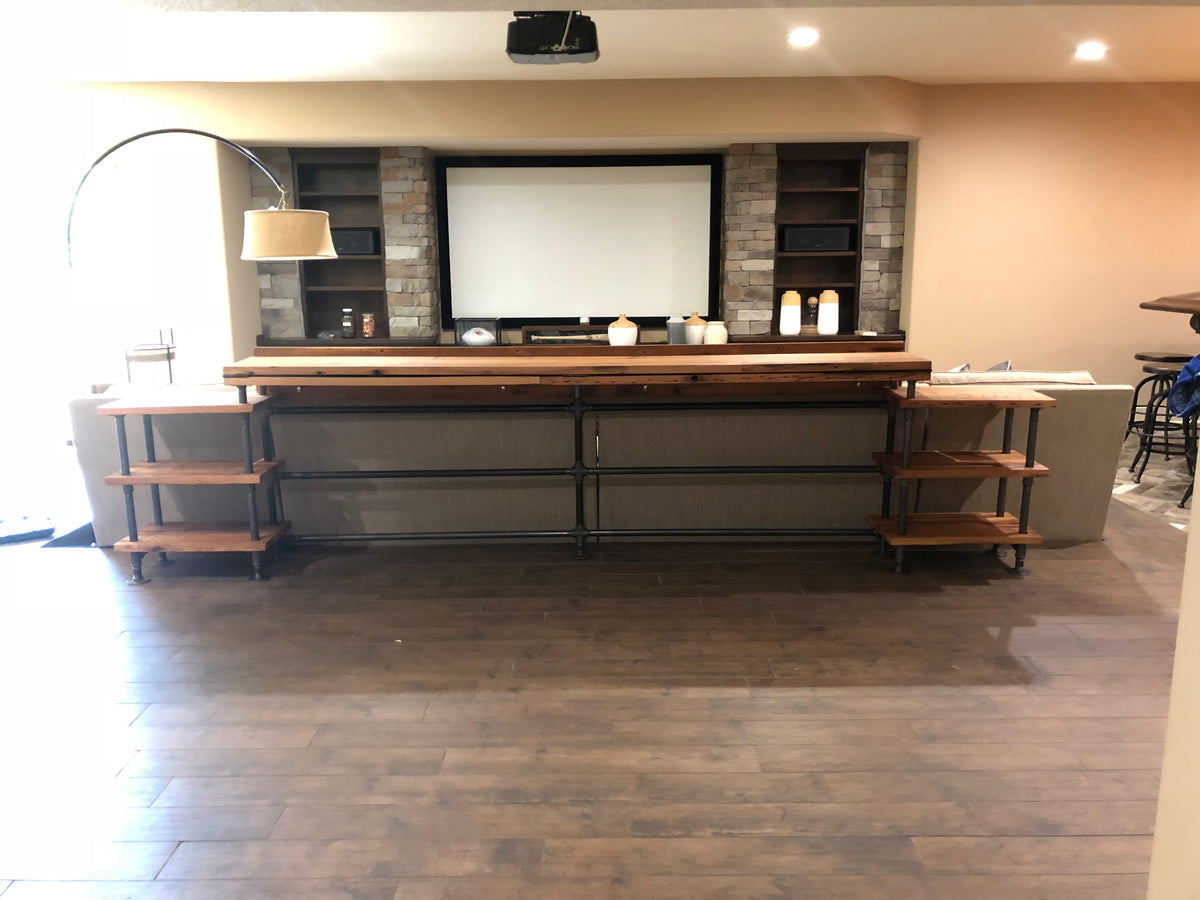 Red Oak Sofa Bar 233 KC Custom Hardwoods