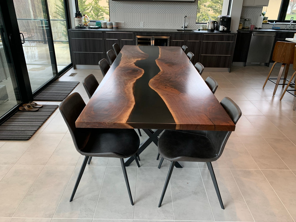 Custom Black Walnut Dining Table