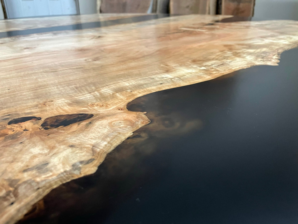 Maple Epoxy River Dining Table