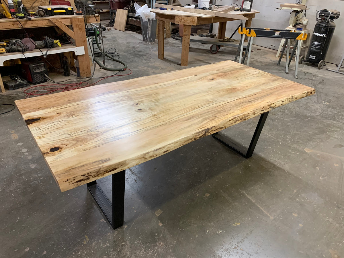 Live Edge Spalted Maple Dining Table