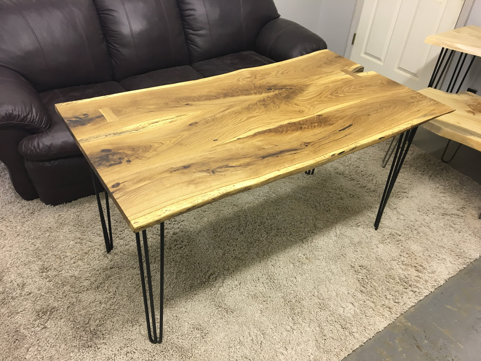 Live Edge White Oak Desk