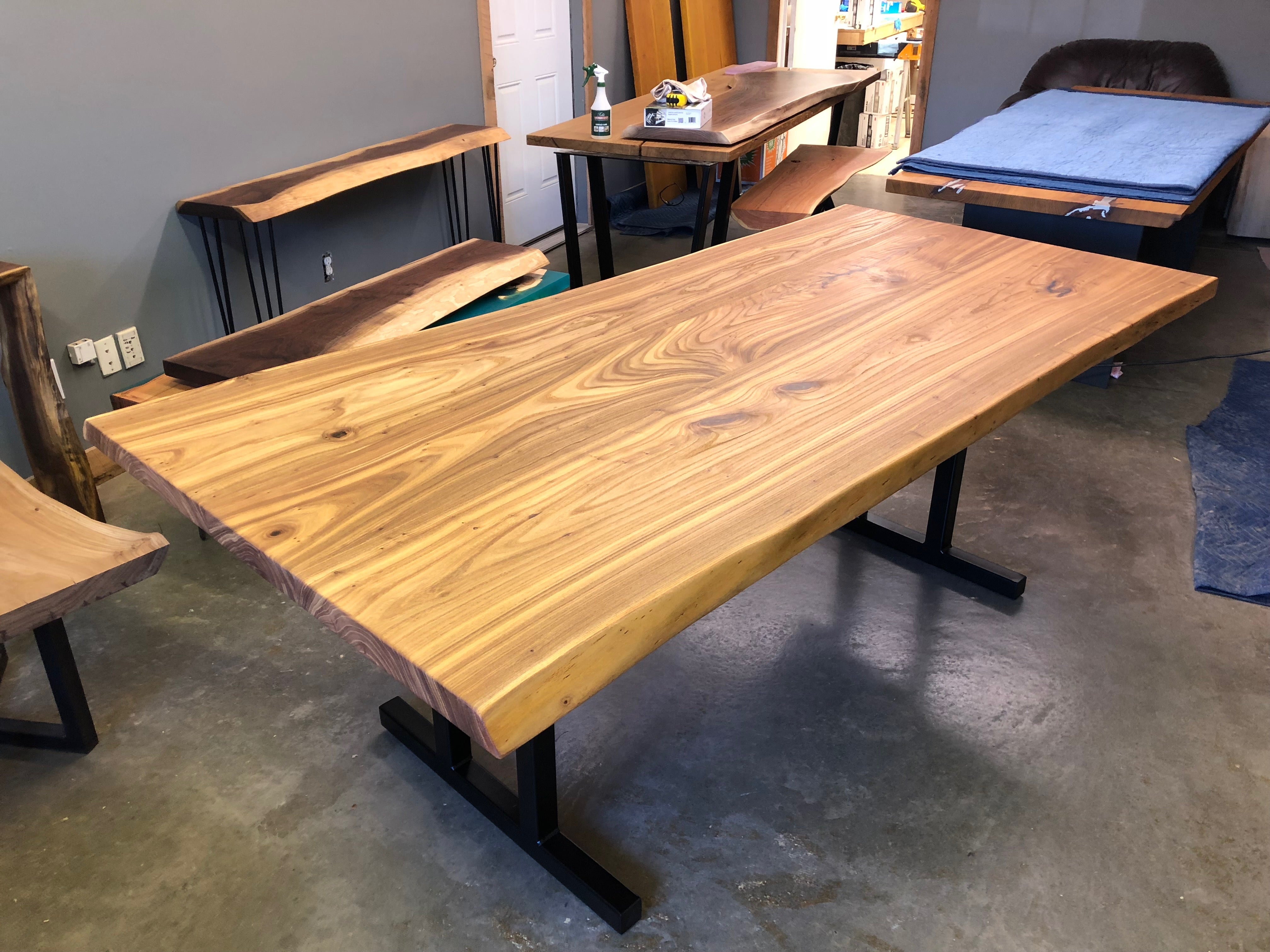 Siberian Elm Dining Table 223 - KC Custom Hardwoods Siberian Elm Dining Table 223 - KC Custom Hardwoods