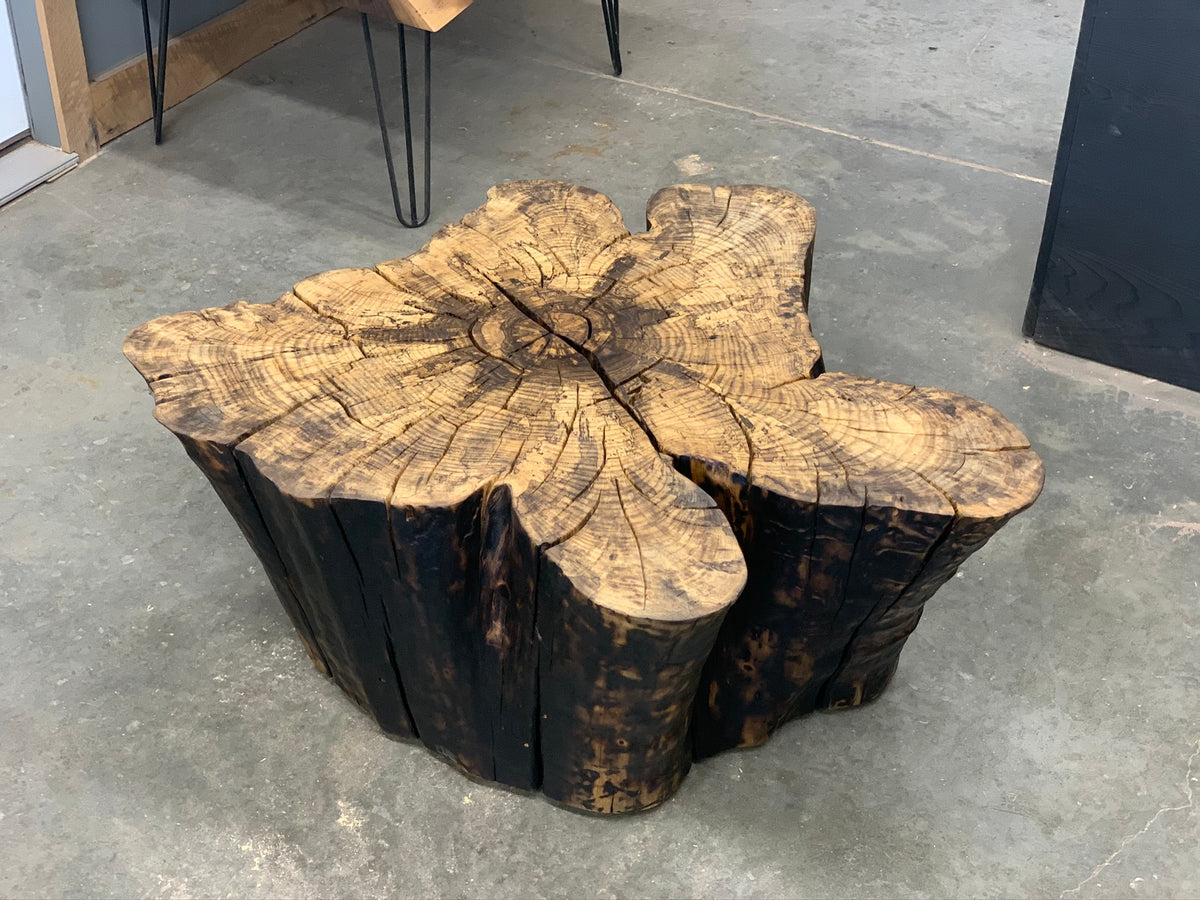 Hackberry Shou Sugi Ban Coffee Table