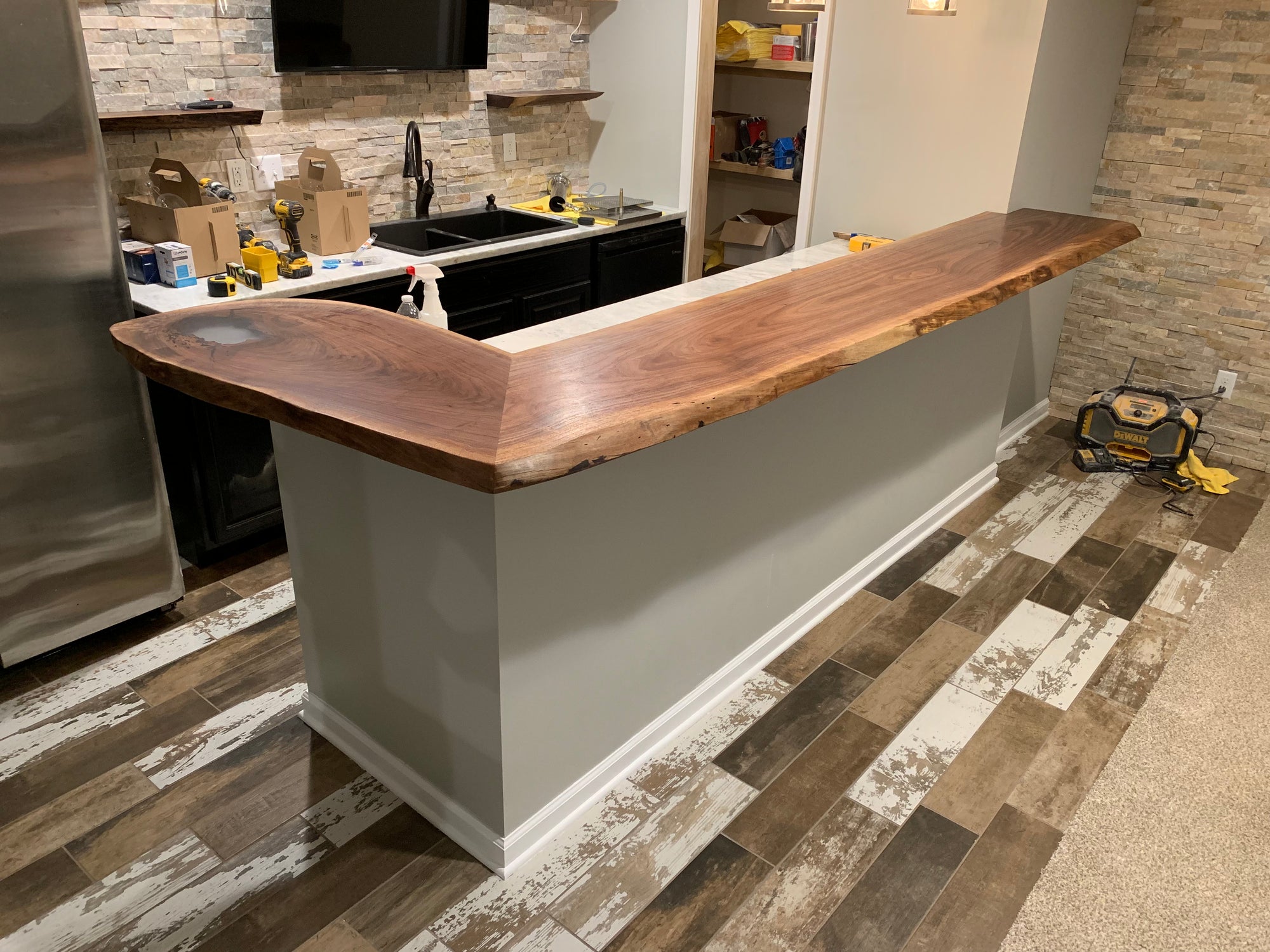 Walnut Bar Top 179