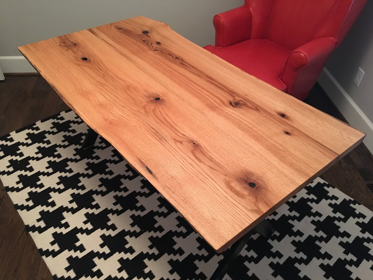 Live Edge Red Oak Desk