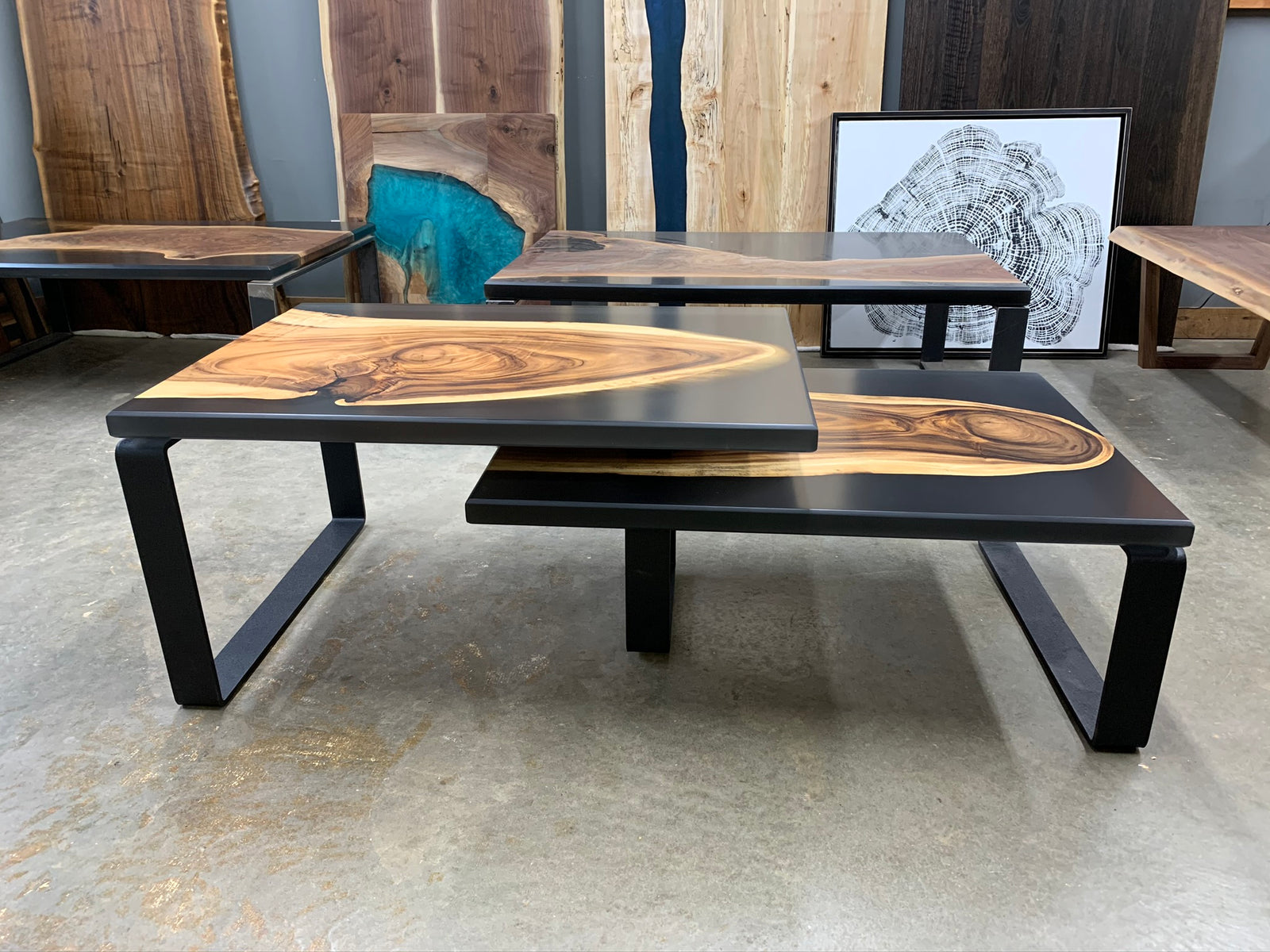 Monkey Pod Epoxy Coffee Table