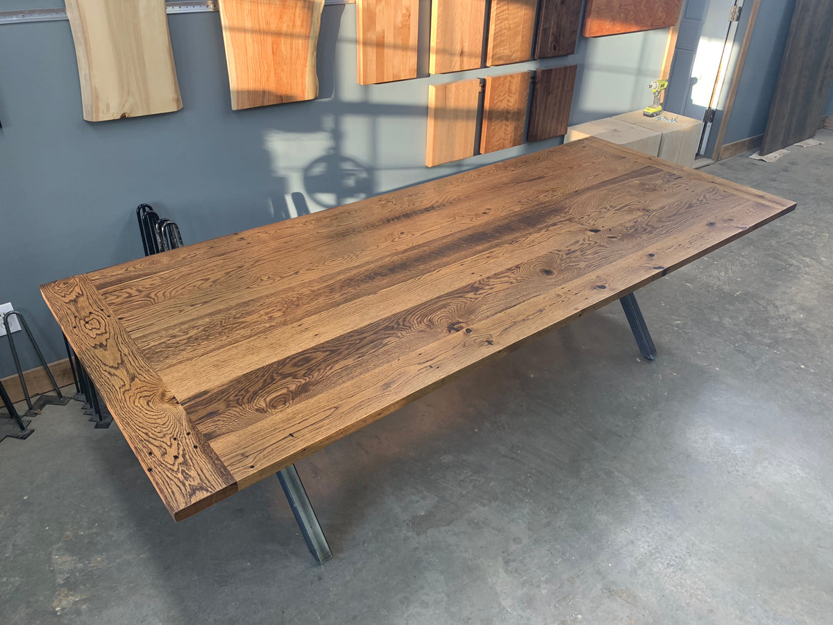 Reclaimed White Oak Dining Table