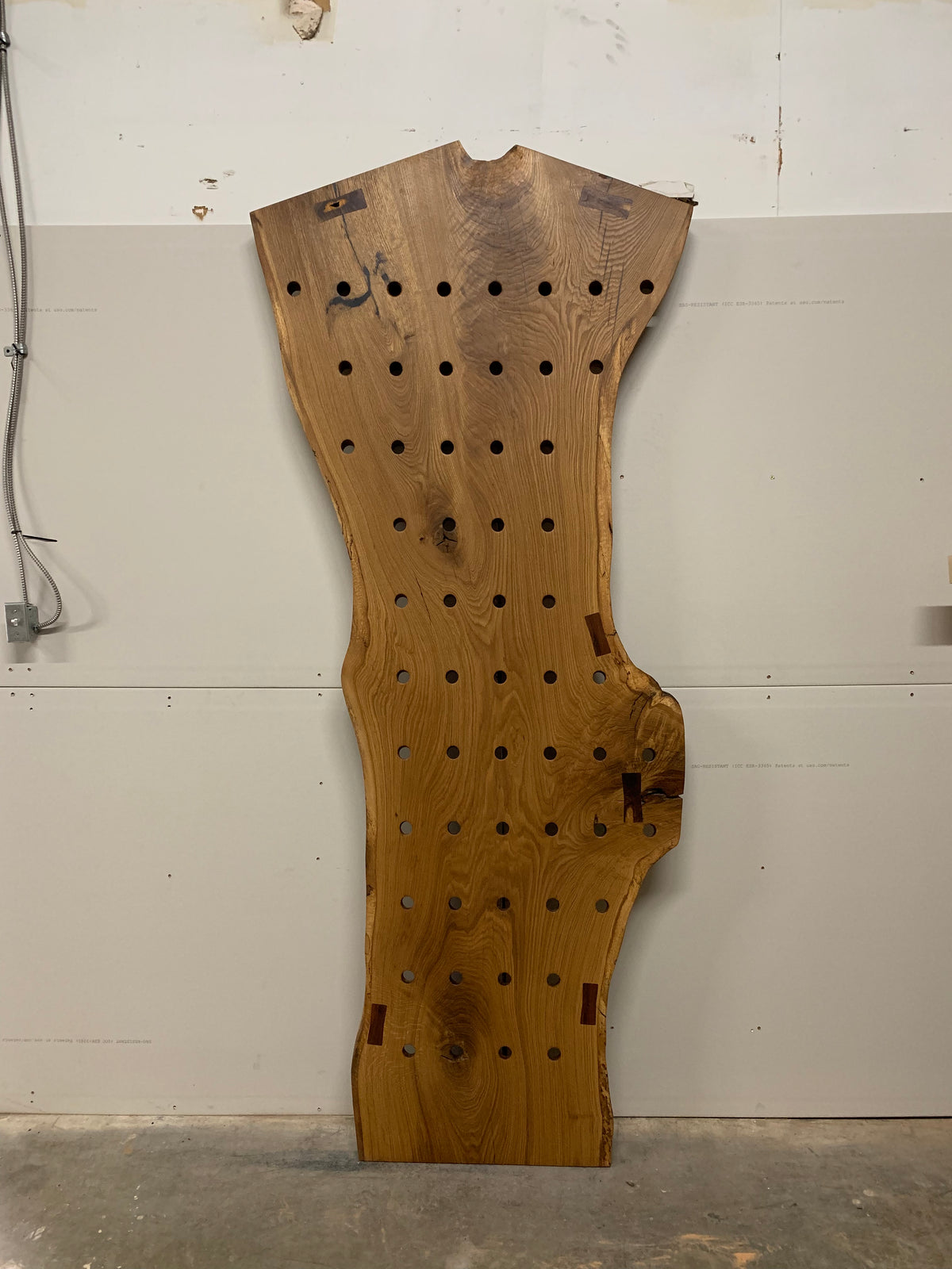 SINGLE SLAB WHITE OAK WINE RACK