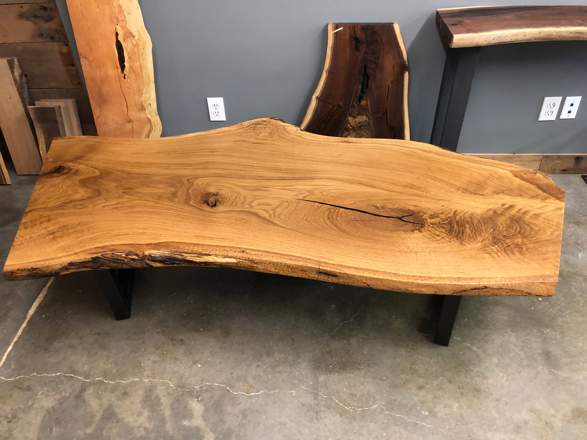 Live Edge White Oak Coffee Table